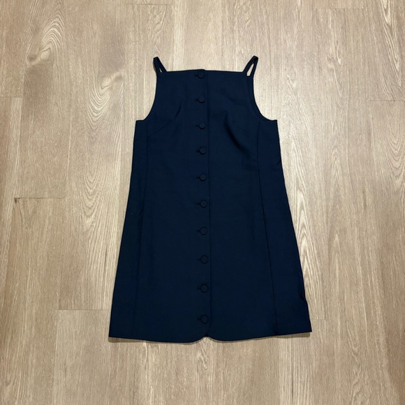 Madewell New With Imperfections High Neck Sleeveless Vest Mini Dress Size 0 - Picture 2 of 8